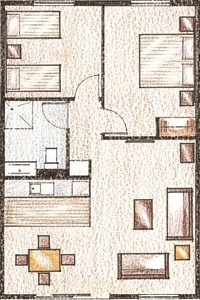 2-Bedroom Unit Layout